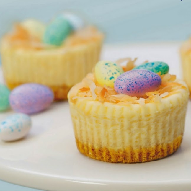 Mini Easter Cheesecakes Mini Easter Cheesecakes