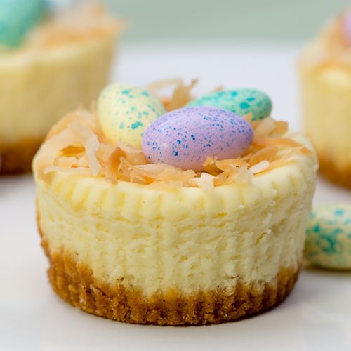 Mini Easter Cheesecakes Mini Easter Cheesecakes