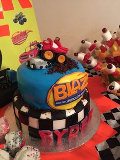 Monster Machine Birthday Cake Blaze