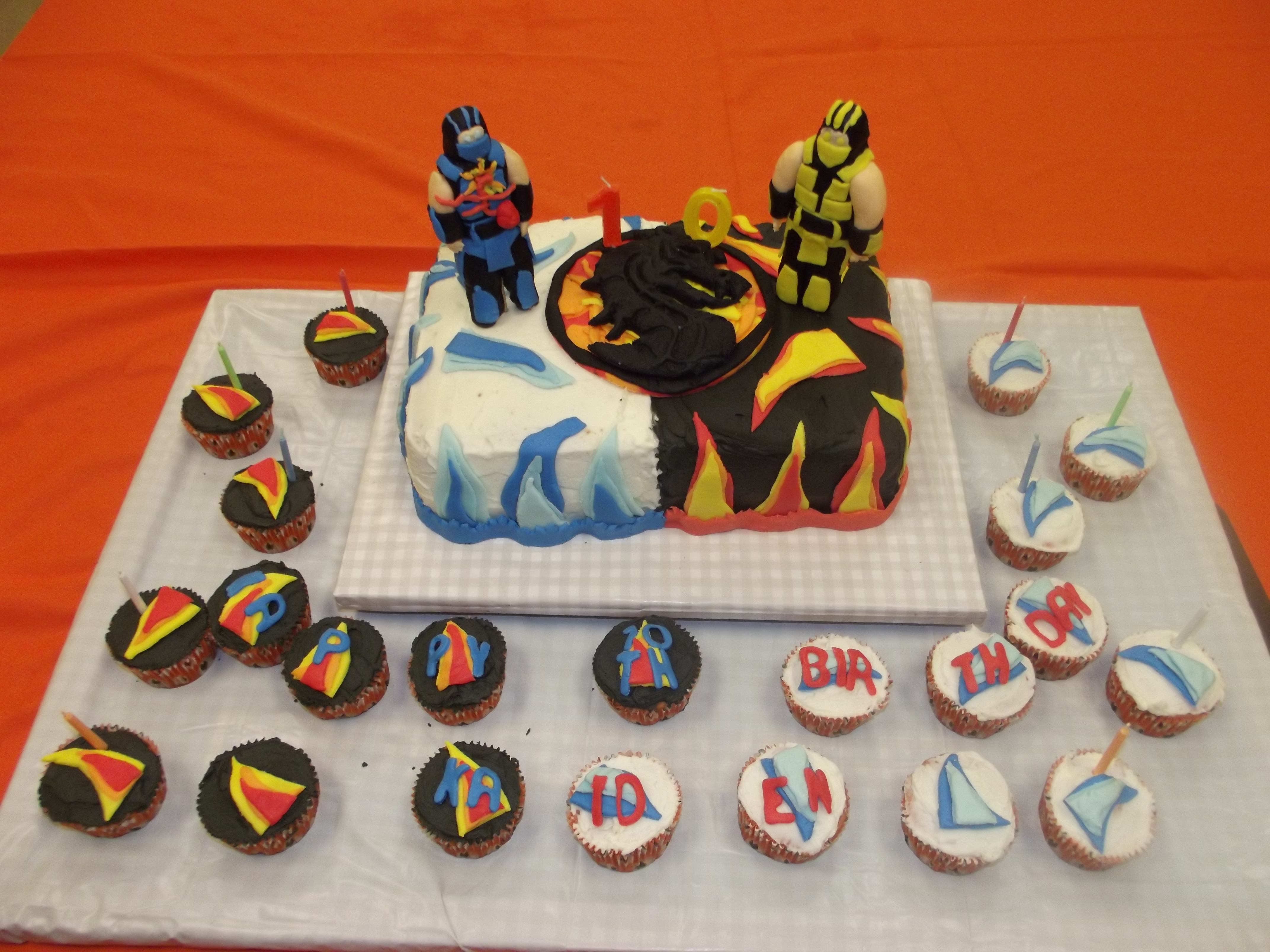Mortal Kombat Birthday Cake Mortal Kombat Birthday Cake