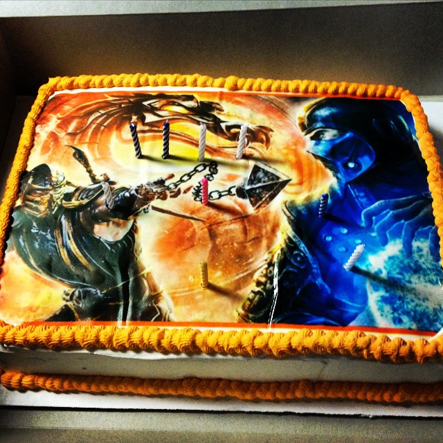 Mortal Kombat Birthday Cake Mortal Kombat Birthday Cake