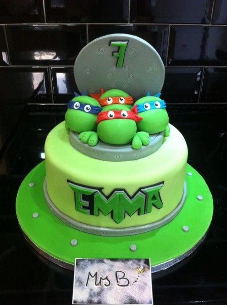 Ninja Turtle Birthday Cake Ninja Turtle Birthday Cake