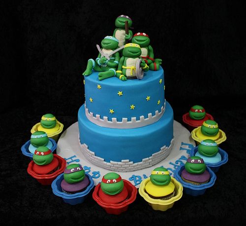 Ninja Turtle Birthday Cupcake Cake Ninja Turtle Birthday Cupcake Cake