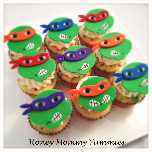 Ninja Turtle Cupcakes Ninja Turtle Cupcakes
