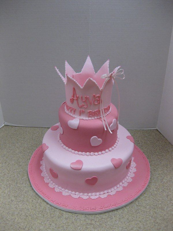 Pink Princess Crown Cake Pink Princess Crown Cake