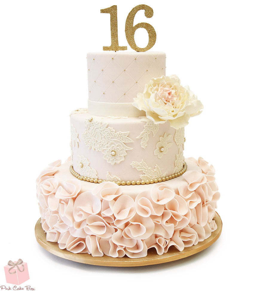 7 Photos of Birthday Cakes Pink Lace 7 Photos of Birthday Cakes Pink Lace