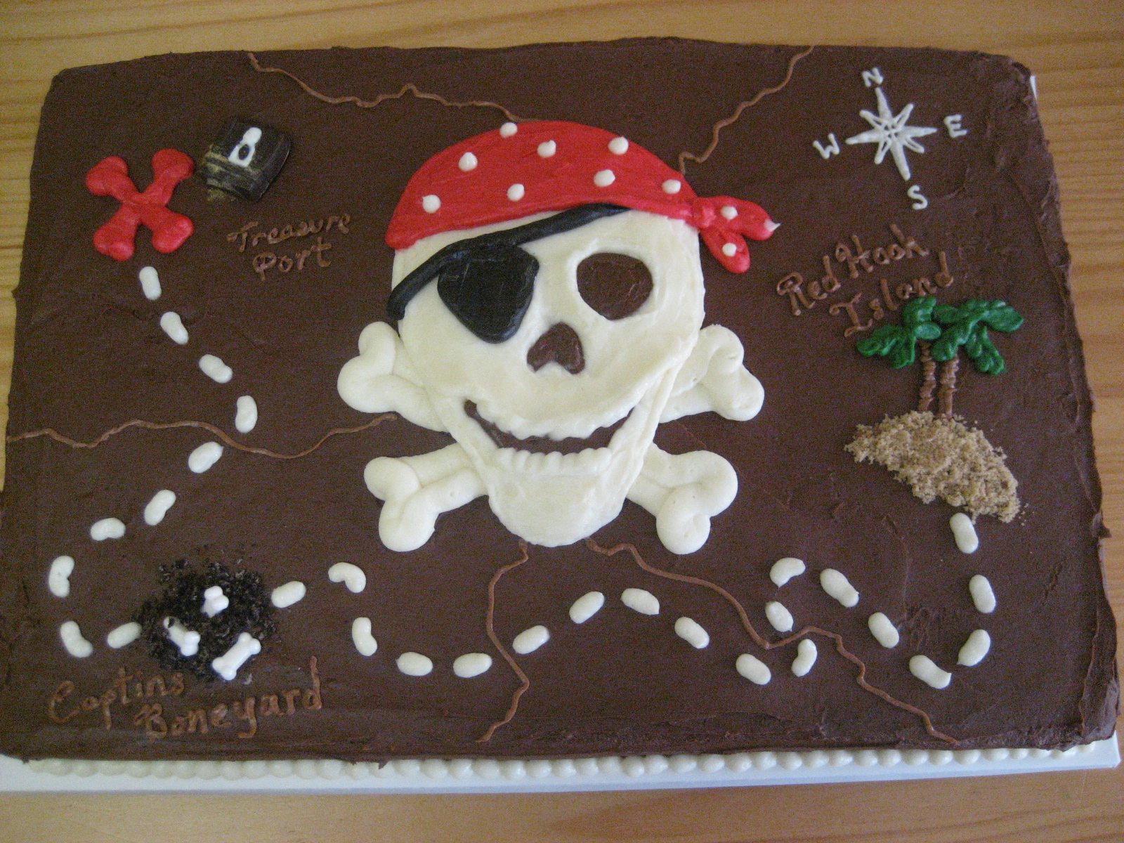 Pirate Treasure Map Birthday Cake Pirate Treasure Map Birthday Cake