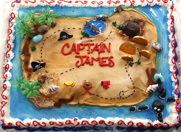 Pirate Treasure Map Birthday Cake Pirate Treasure Map Birthday Cake