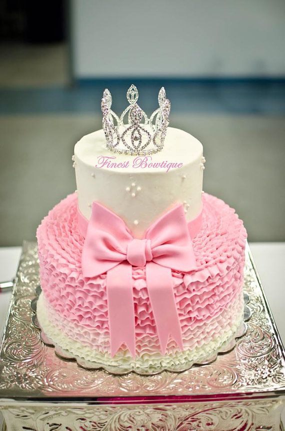 Princess Crown Baby Shower Cake Princess Crown Baby Shower Cake