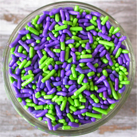10 cakes decorated in purple and green photo lime green and purple