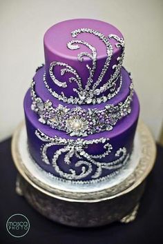 Purple Birthday Cake Purple Birthday Cake