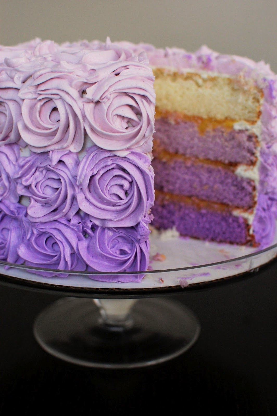 Purple Ombre Cake Purple Ombre Cake