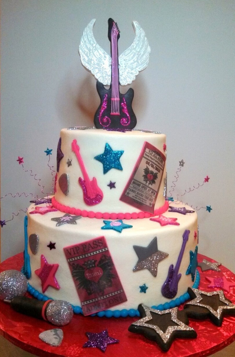 Rock Star Themed Birthday Cake Rock Star Themed Birthday Cake