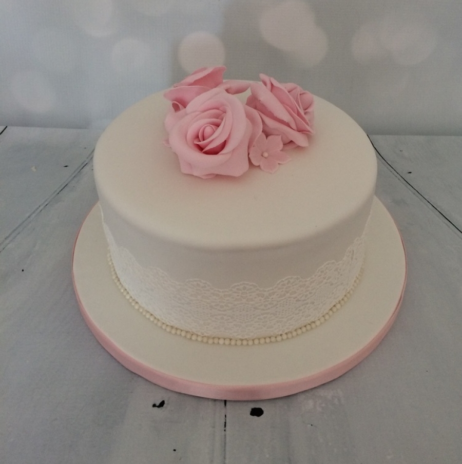 Roses and Lace Birthday Cake Roses and Lace Birthday Cake