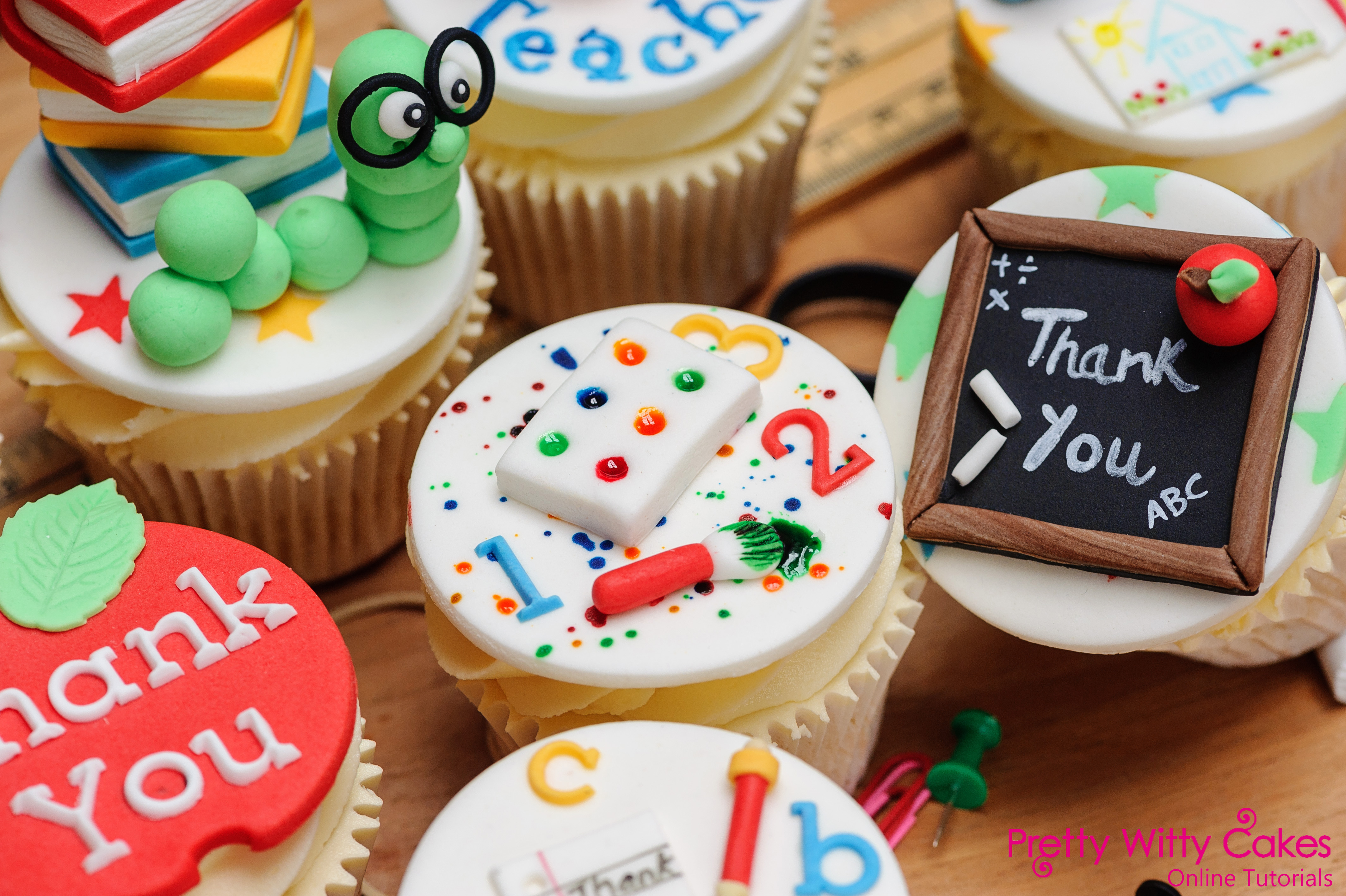School Cupcake Cake School Cupcake Cake