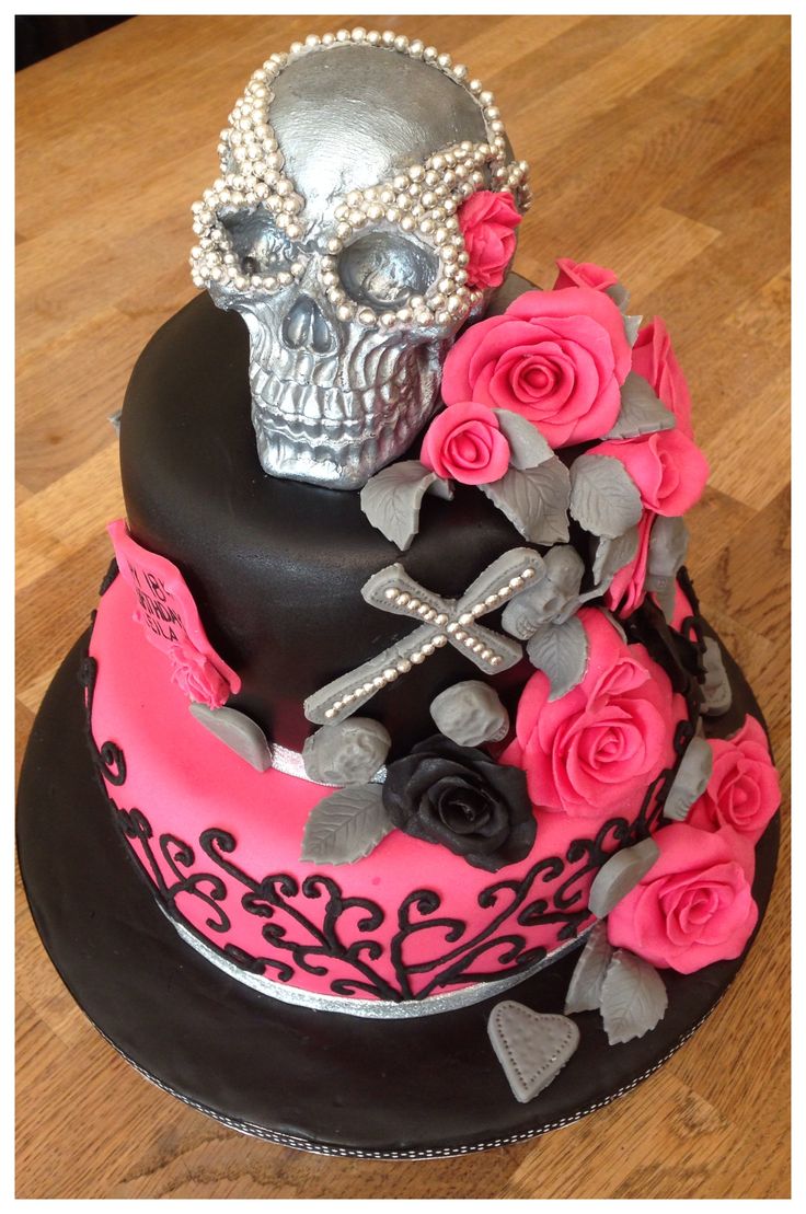 11 Photos of Skull Print Birthday Cakes 11 Photos of Skull Print Birthday Cakes