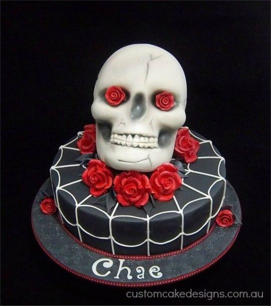 Skull Birthday Cake Skull Birthday Cake