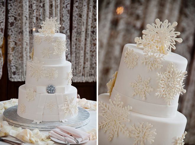 Snowflake Wedding Cake Snowflake Wedding Cake
