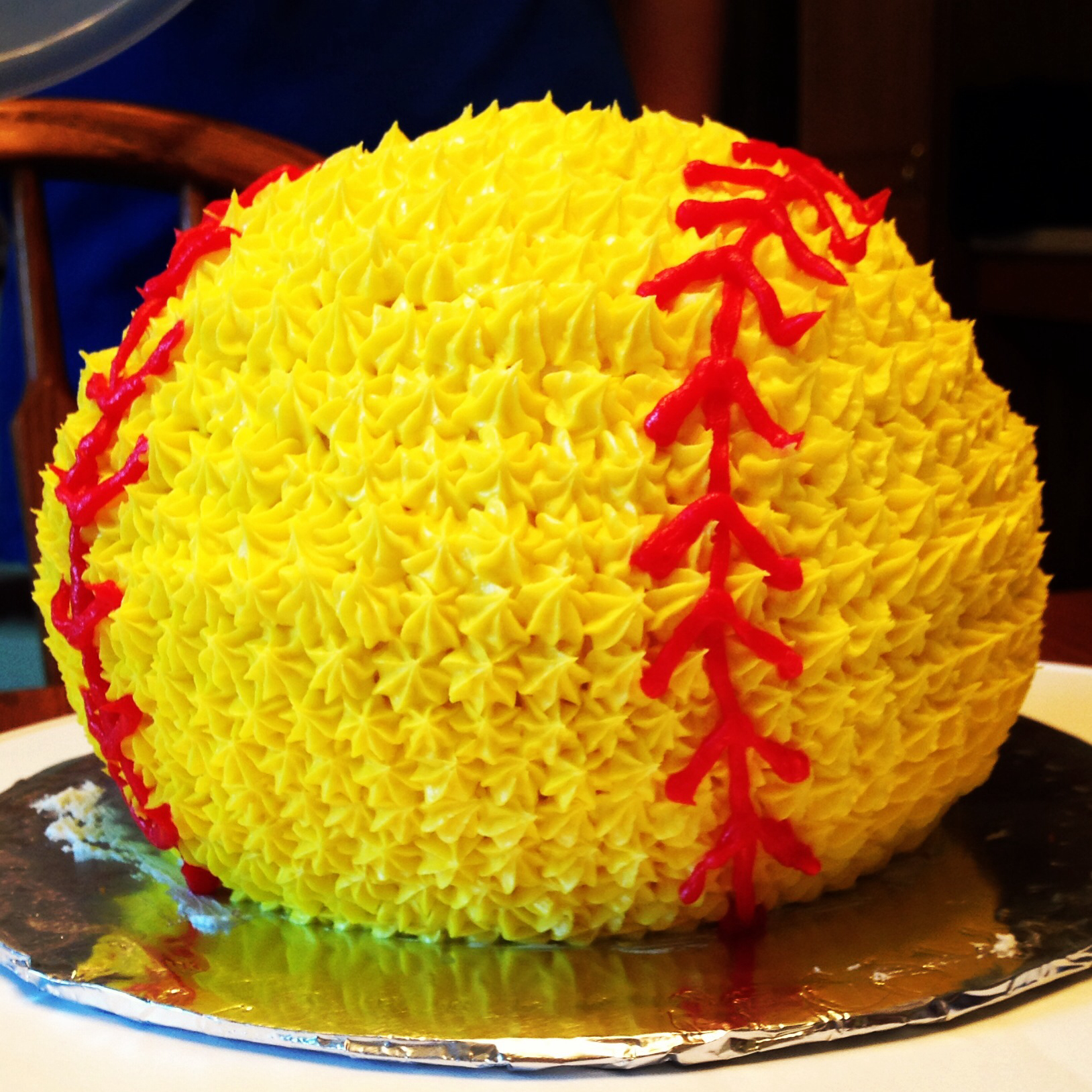 Softball Birthday Cake Softball Birthday Cake