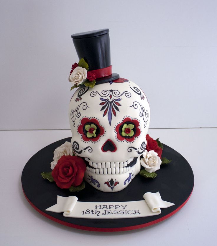 Sugar Skull Birthday Cake Sugar Skull Birthday Cake