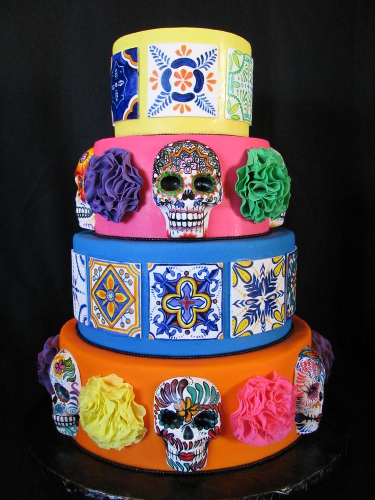 Sugar Skull Birthday Cake Sugar Skull Birthday Cake