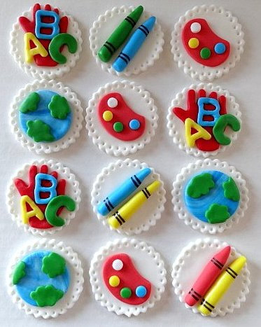 Teacher Cupcake Toppers Teacher Cupcake Toppers