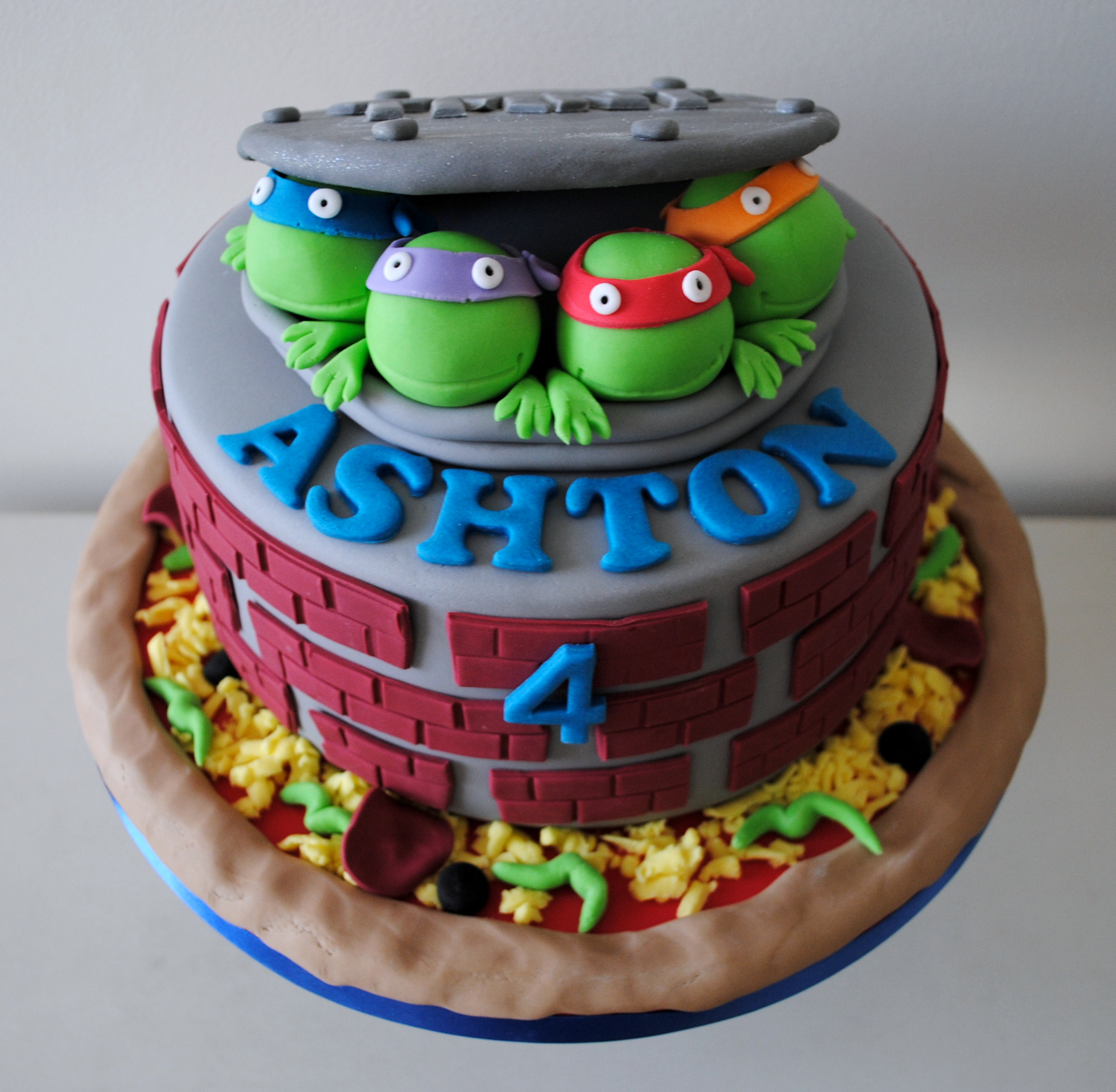 Teenage Mutant Ninja Turtles Birthday Cake Teenage Mutant Ninja Turtles Birthday Cake