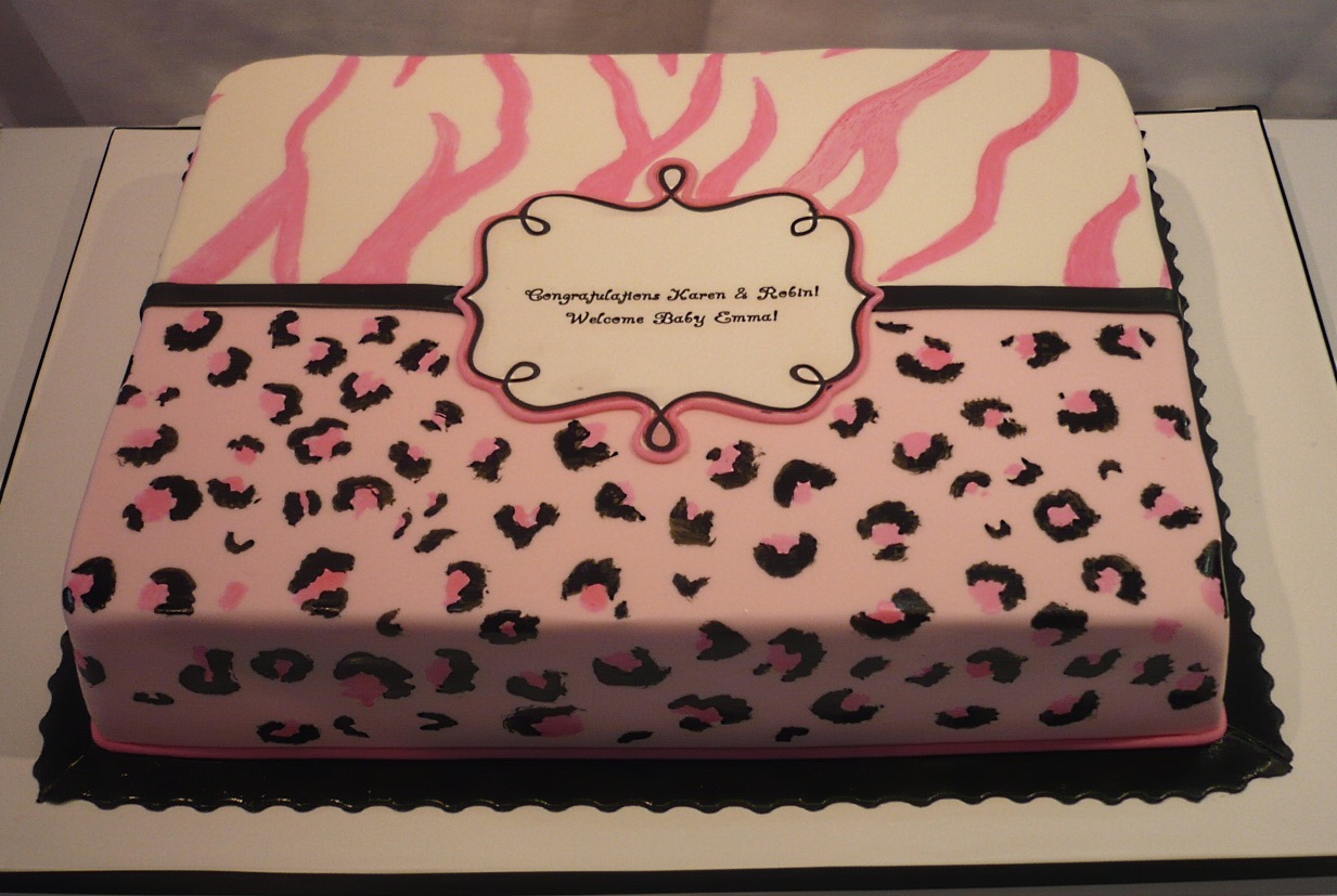 Zebra Baby Shower Sheet Cakes Zebra Baby Shower Sheet Cakes