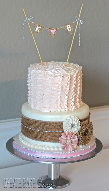 Baby Shower Cakes with Burlap Baby Shower Cakes with Burlap