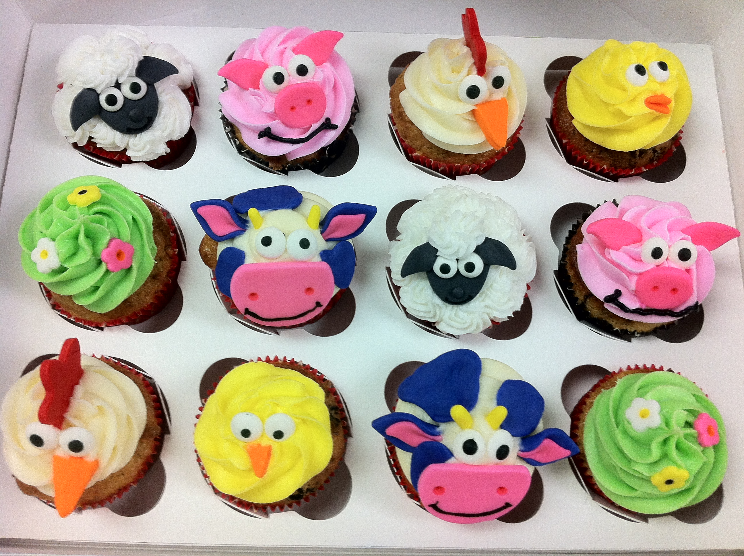 Barnyard Animal Cupcakes Barnyard Animal Cupcakes
