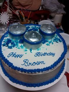 Beer Themed Birthday Cake