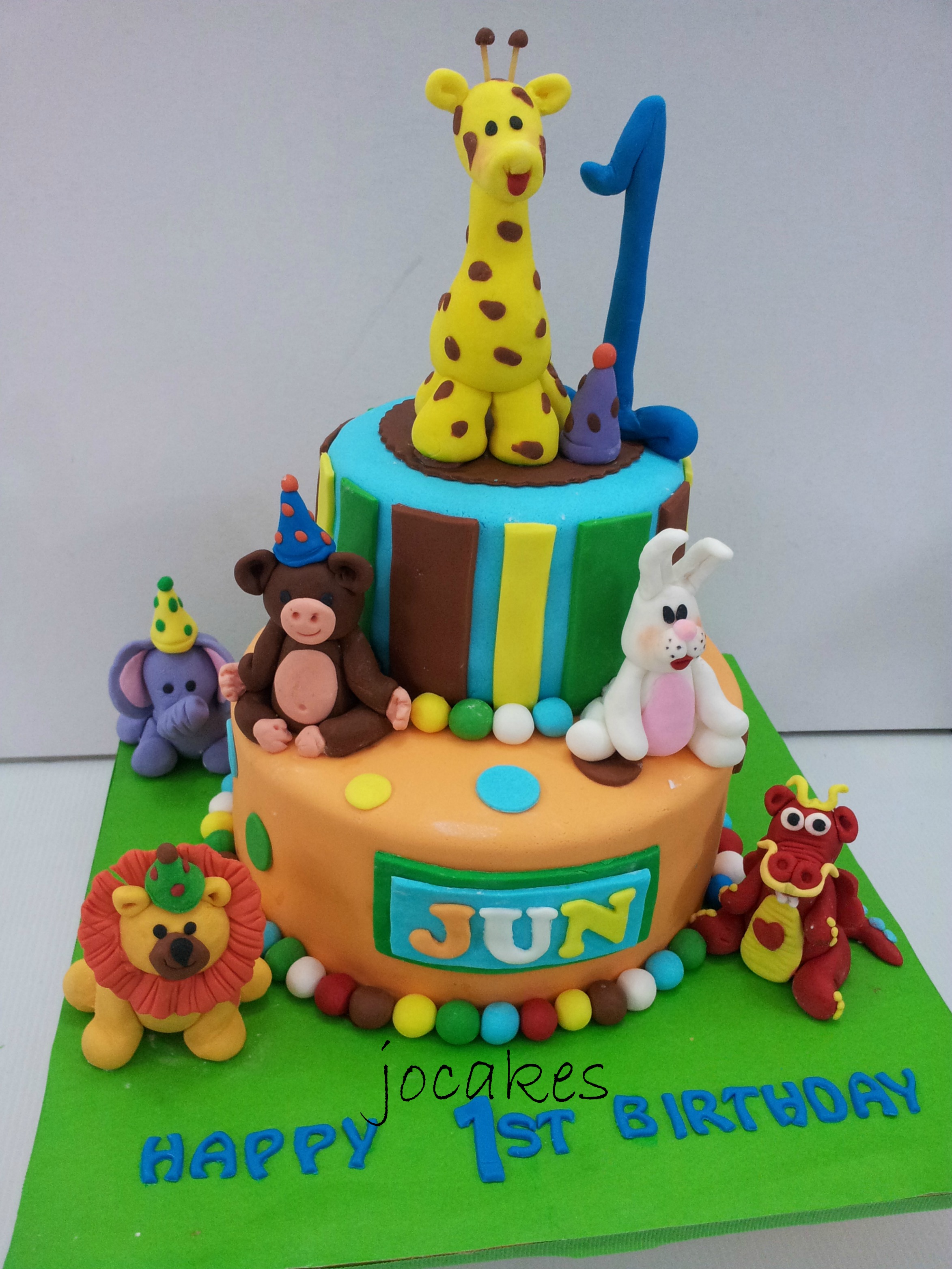 Birthday Cake for a 1 Year Old Party Theme Birthday Cake for a 1 Year Old Party Theme