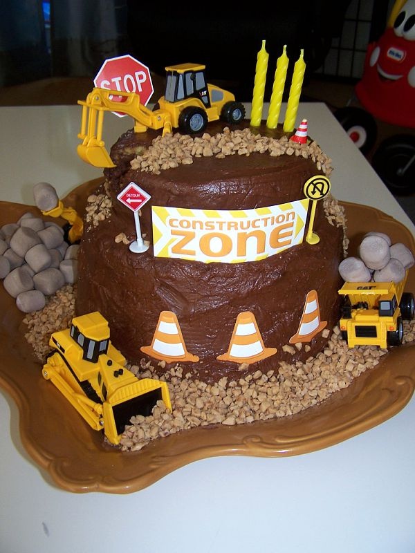 Boy Construction Birthday Cakes Ideas