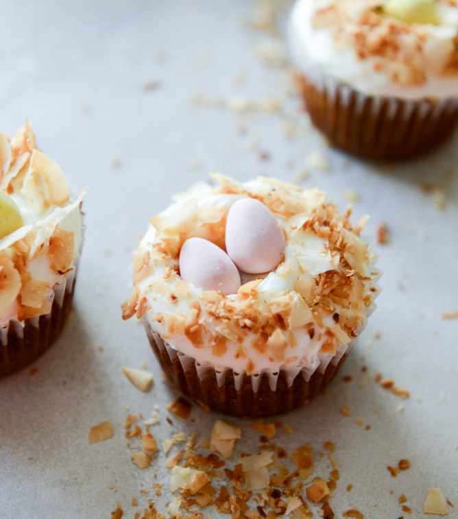 Carrot Coconut Cupcakes with Cream Cheese Frosting Carrot Coconut Cupcakes with Cream Cheese Frosting