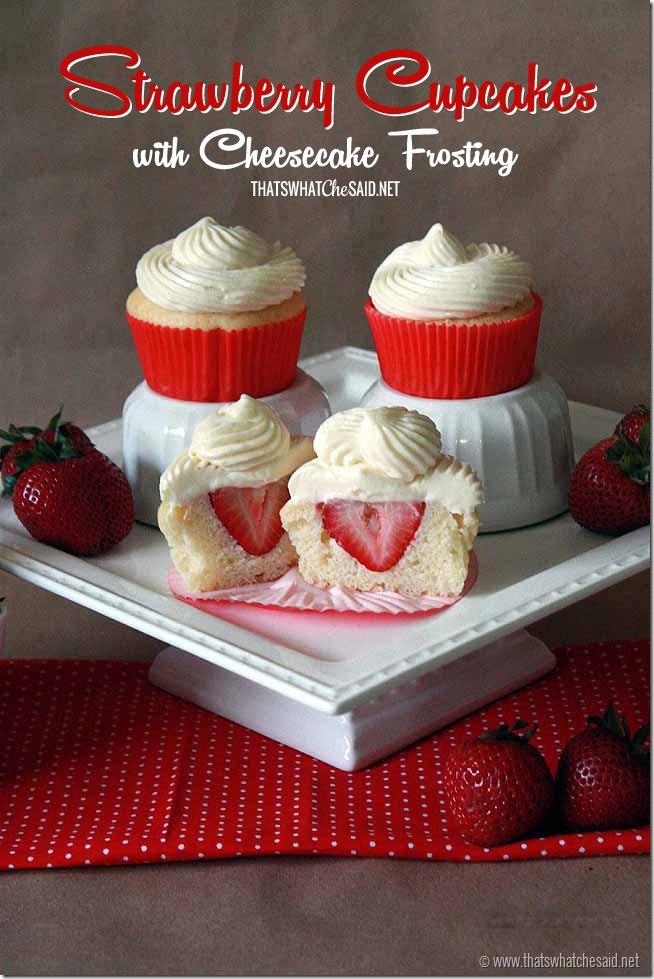 Cheesecake Cupcakes with Strawberry Cheesecake Cupcakes with Strawberry