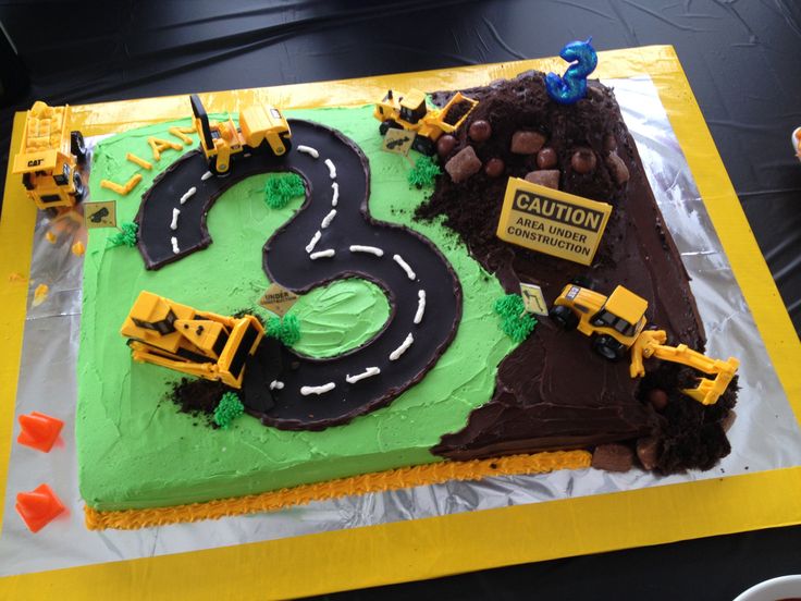 Construction Birthday Cake