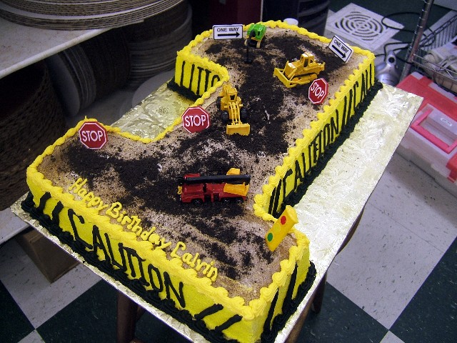 Construction Birthday Cake