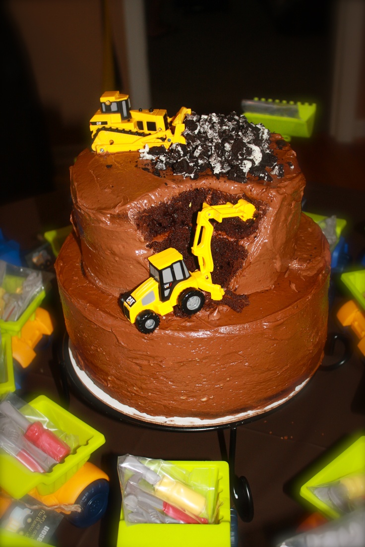 Construction Theme Birthday Party Cake Ideas