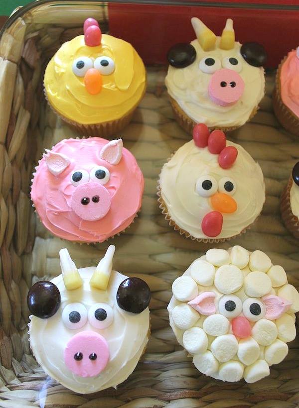 Farm Animal Cupcakes Birthday Party Farm Animal Cupcakes Birthday Party