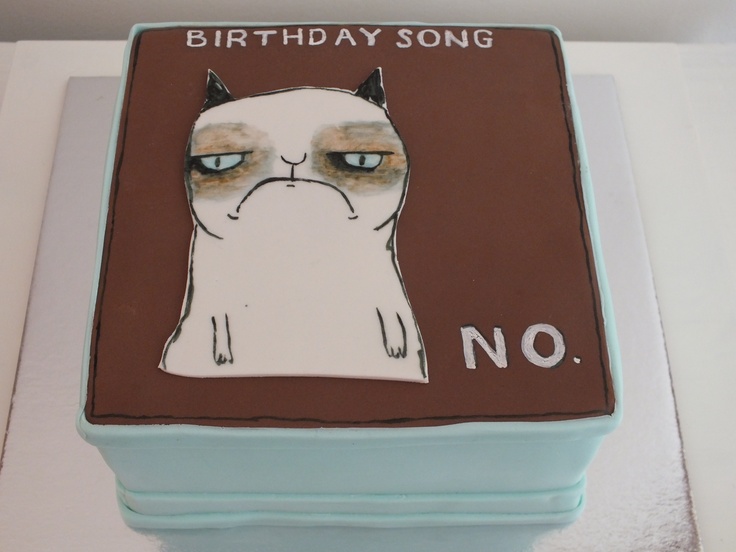 Grumpy Cat Birthday Cake Grumpy Cat Birthday Cake