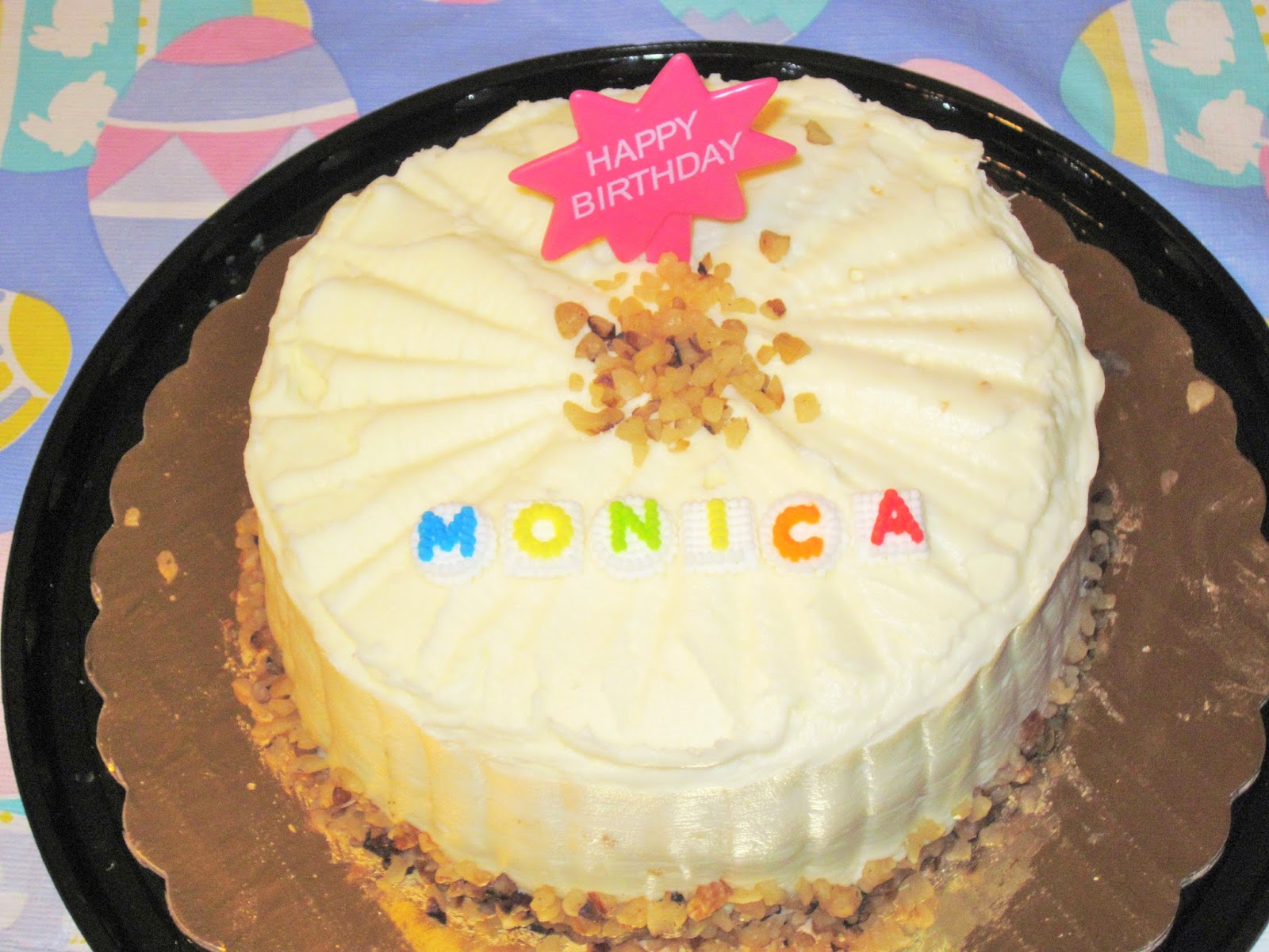 Happy Birthday Monica Cake.