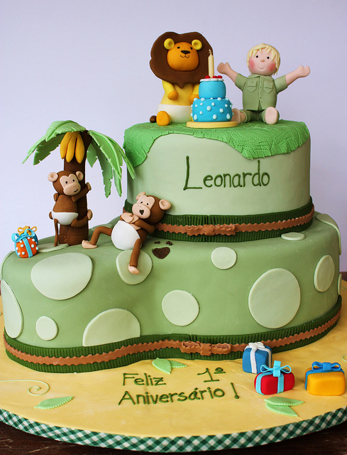 Jungle Safari Birthday Cake Jungle Safari Birthday Cake