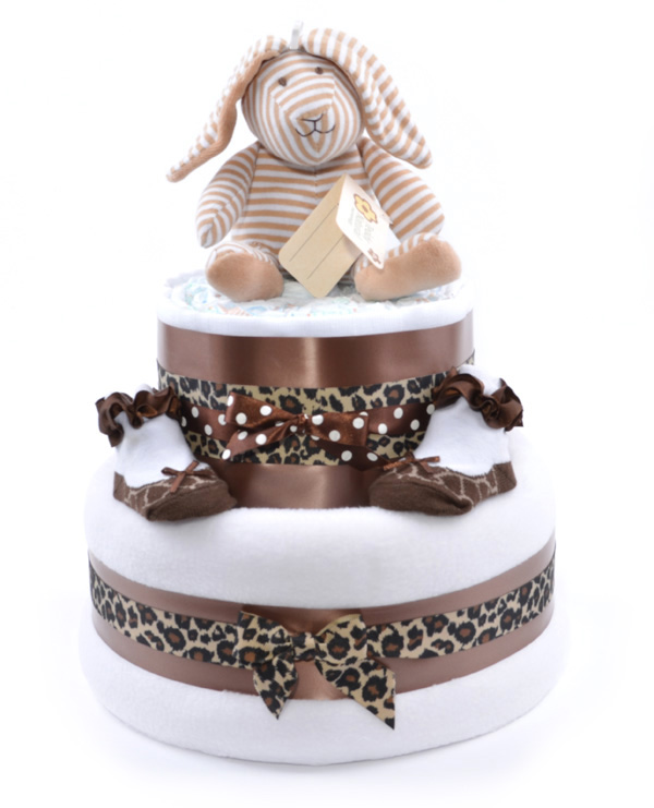 Leopard Print Baby Shower Cake Leopard Print Baby Shower Cake