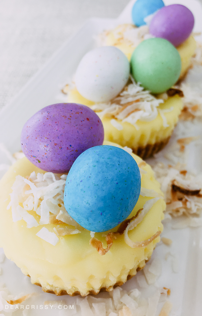 Mini Easter Cheesecakes Mini Easter Cheesecakes