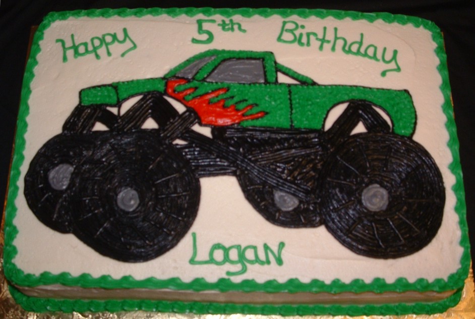 11 easy monster truck cakes one layer photo monster truck birthday monster truck sheet cake