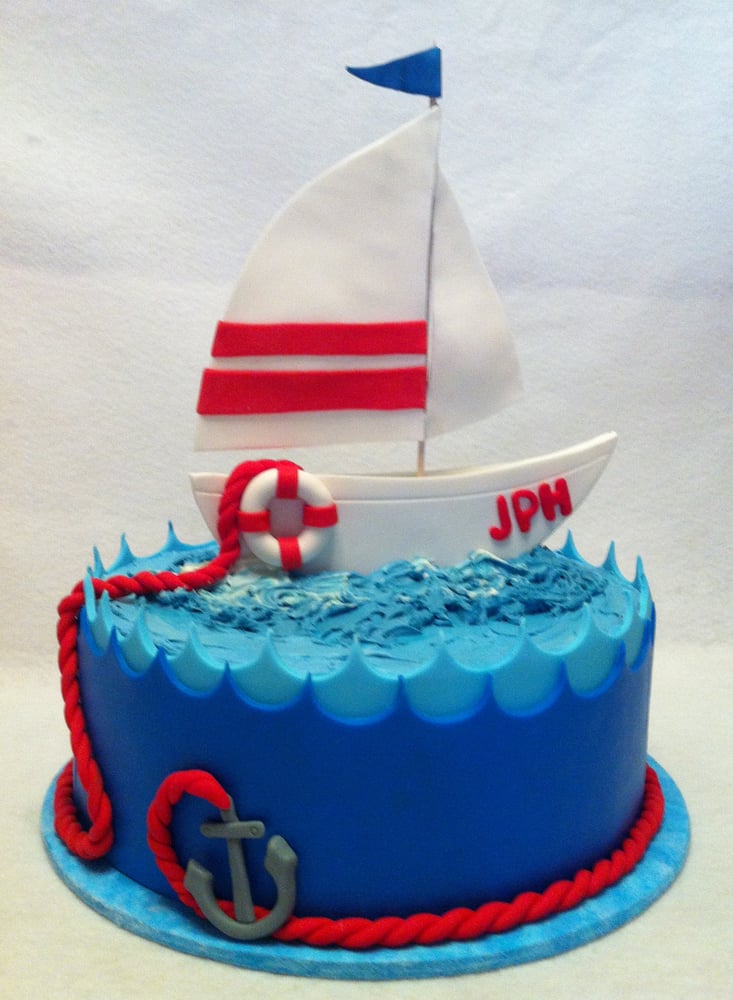 Nautical Birthday Cake Buttercream Nautical Birthday Cake Buttercream