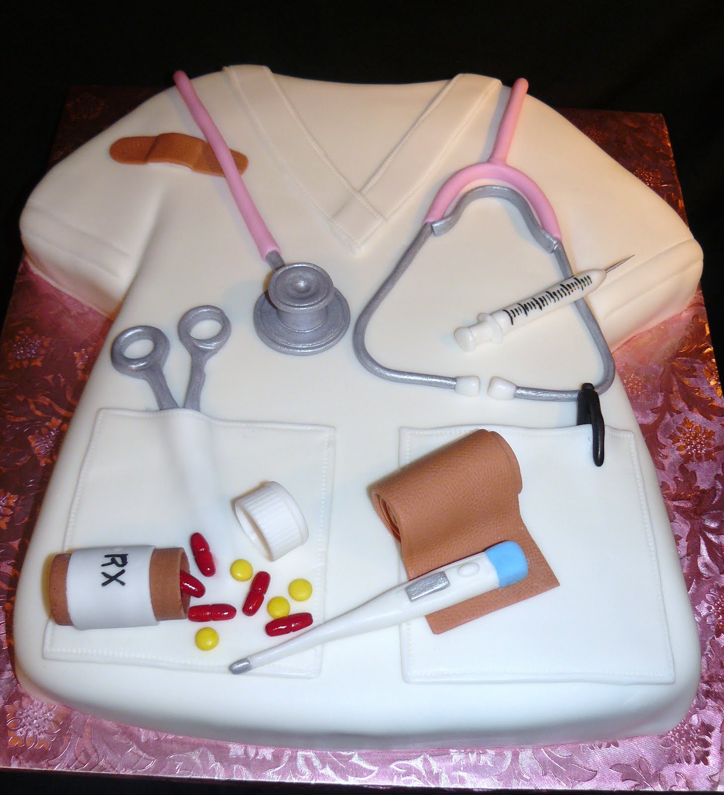 9 Photos of Scrub Nurse Happy Birthday Cakes