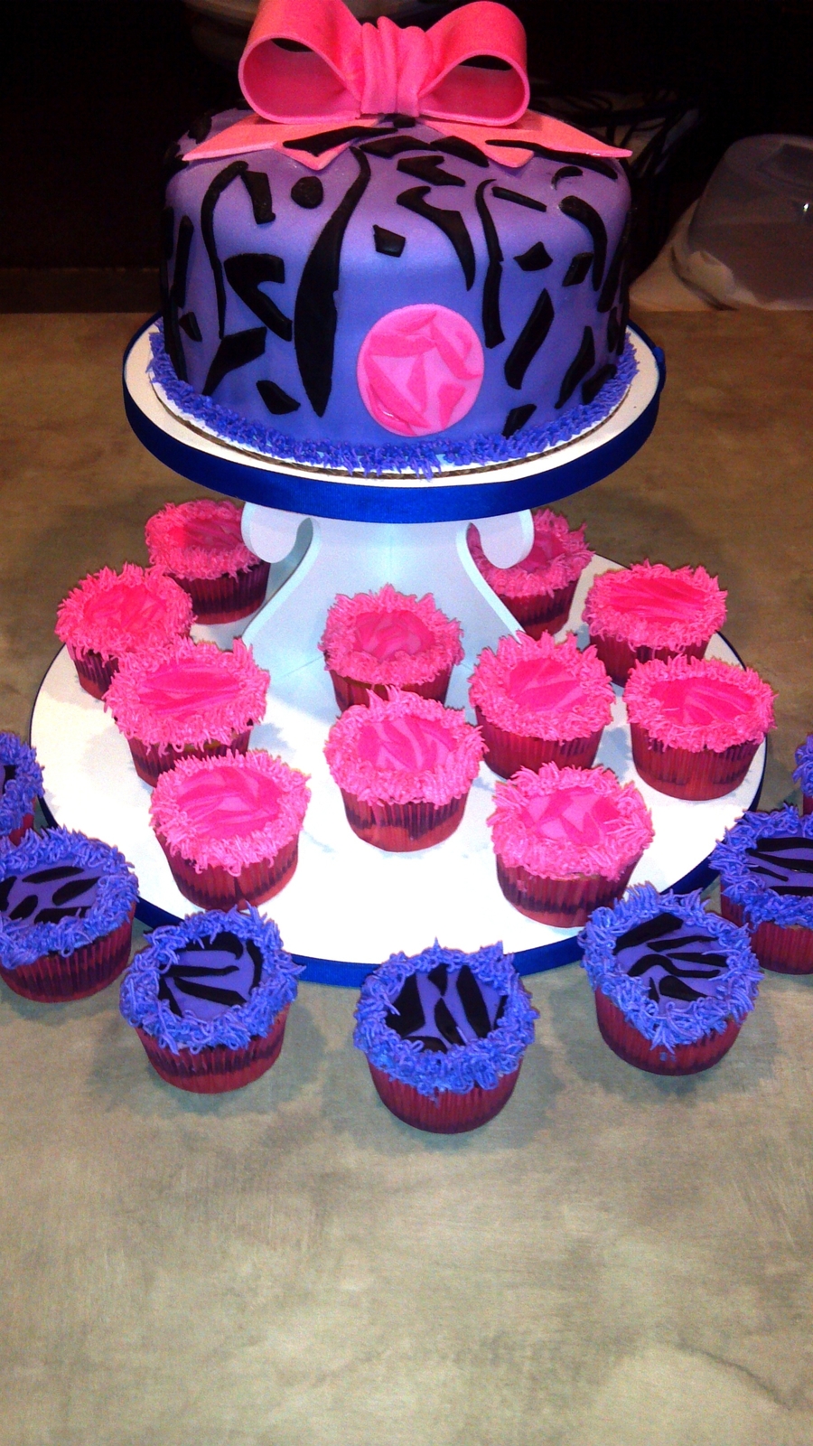 Pink and Purple Cake Pink and Purple Cake