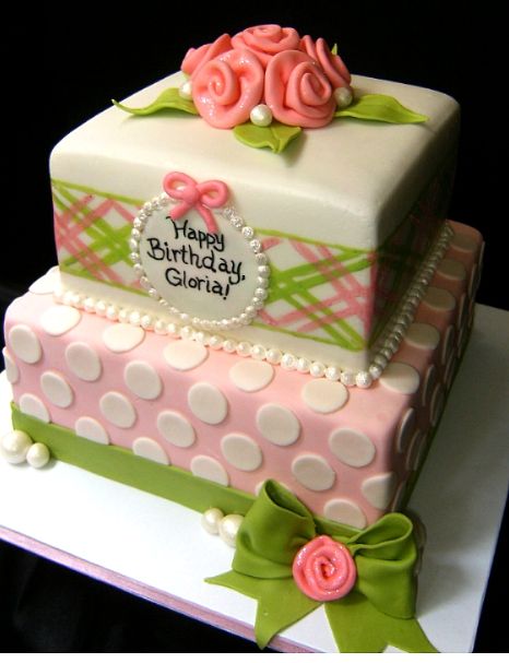 10 Photos of Green Plaid Birthday Cakes 10 Photos of Green Plaid Birthday Cakes