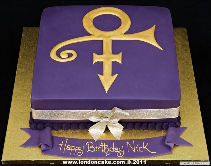 Prince Purple Rain Birthday Cake